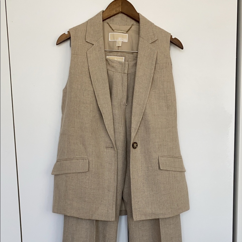 Linen pants and vest